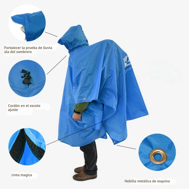 Capas Para La Lluvia Ligera Protección UV y Comodidad - TrekShield™