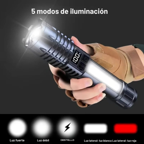 Linterna Láser LED Recargable Zoom 500M - ProMax™