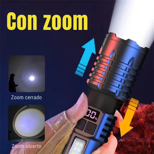 Linterna Láser LED Recargable Zoom 500M - ProMax™