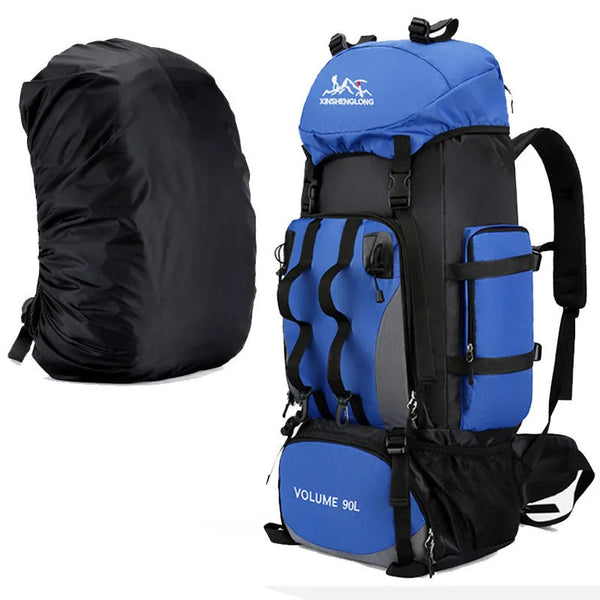 Mochila Camping Impermeable  y Senderismo -   90L